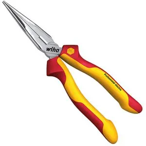 Wiha Professional Electric Spitzzange - Schraubenzieher mit ergonomischem Griff aus Stahl, ideal für präzise Arbeiten in elektrischen Anwendungen.