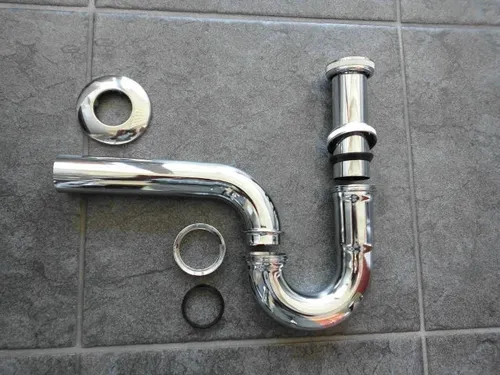 Universal Röhrengeruchverschluss Siphon Sifon Verchromt 1 1/4