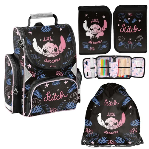 LILO & STITCH Schulranzen Set für Kinder