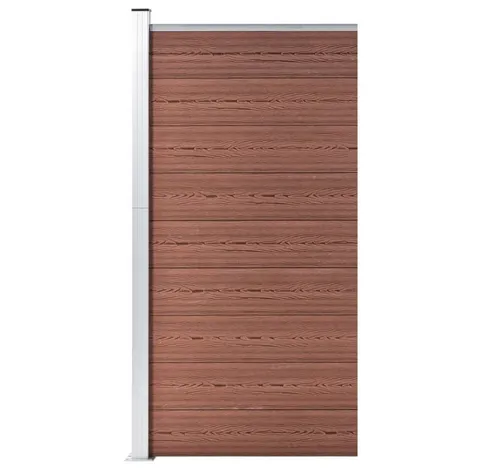 furnicato WPC Zaunelement 95x186 cm Braun – Sichtschutz & Gartenzaun - Vielseitiges Zaunelement aus robustem WPC für Garten- und Sichtschutz. Mit Holzmaserung und einfachem Montagesystem bietet es langlebigen Schutz und ansprechendes Design.