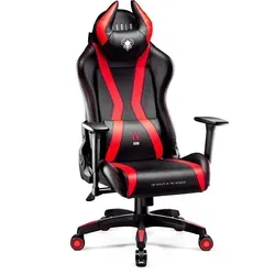 Diablo Gaming Stuhl X-Horn 2.0 - Ergonomischer Gamer Chair mit 3D Armlehnen - Gaming Stuhl mit ergonomischem Design, verstellbaren Nacken- und Lendenkissen für maximalen Komfort während langer Gaming-Sessions oder Büroarbeiten. Ideal für gesundes Sitzen und stundenlangen Einsatz.