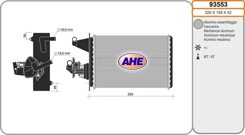 AHE Wärmetauscher 93553
