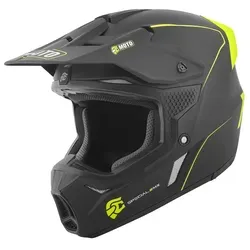 FC-Moto Merkur Straight Motocross Helm XL, schwarz-gelb - Robuster Motocross Helm in stylischem schwarz-gelb, ideal für Männer. Mit mehreren Schalengrößen und auffälligem FC-Moto Design für optimale Sichtbarkeit und Sicherheit beim Fahren.