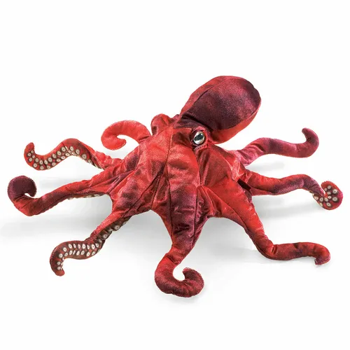 Folkmanis Roter Oktopus Handpuppe von Folkmanis
