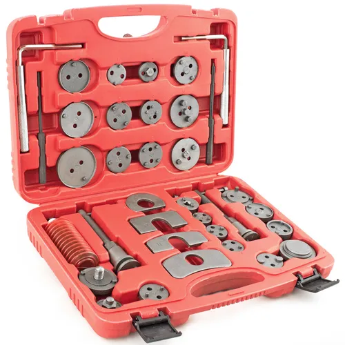 Bremskolbenrücksteller Werkzeug Set (35tlg) - Praktisches Set für die einfache Rückstellung von Bremskolben. Ideal für Kfz-Bremsreparaturen, hochwertig verarbeitet und für den professionellen Einsatz geeignet.