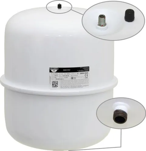 Zilmet Membran Druckausdehnungsgefäß 25 L - Thermostate, optimiert den Druck in Heizungsanlagen und sorgt für eine zuverlässige Leistung.