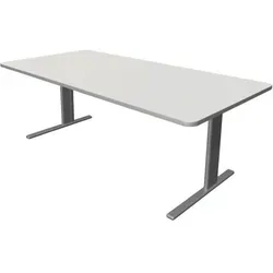 Schreibtisch Unic BxTxH 200x100x75cm weiß - Kinderschreibtisch mit robuster E1 Gütespan Tischplatte, melaminharzbeschichtet und sicherem Kantenschutz. Ideal für ergonomisches Lernen und kreatives Arbeiten.