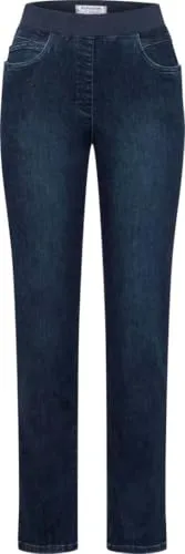 Raphaela by Brax Damen Pamina Schlupf Denim Jeans, Stoned, 34W / 32L - Jeans in Schlupfform mit hochelastischem Modern Denim für perfekten Tragekomfort und eine optimale Passform.