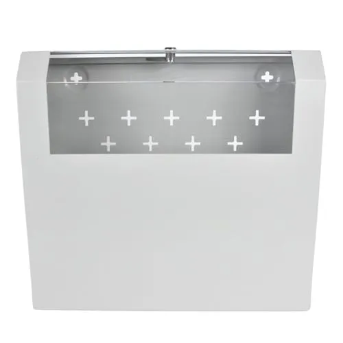 Koscom Connect Slimbox Wandgehäuse 5 HE (3HE+2HE) I Serverschrank 19 Zoll I Wandmontage 500 x 475 x 155 mm I voll montiert I Server Gehäuse mit abschließbarem Gehäusedeckel I Traglast 40 kg (Grau)