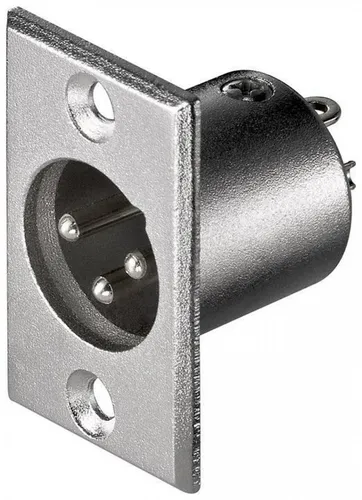XLR-Einbaustecker, 3-polig