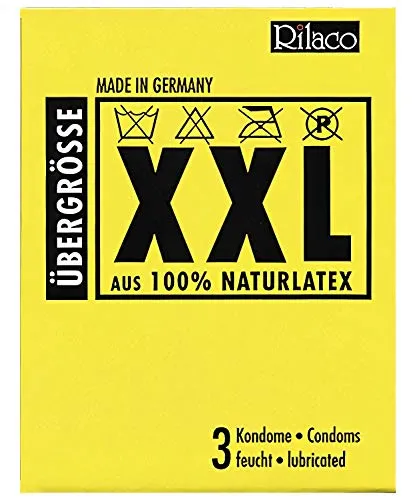 RILACO Kondome XXL 3 Stück, 1er Pack (1 x 3 Stück)