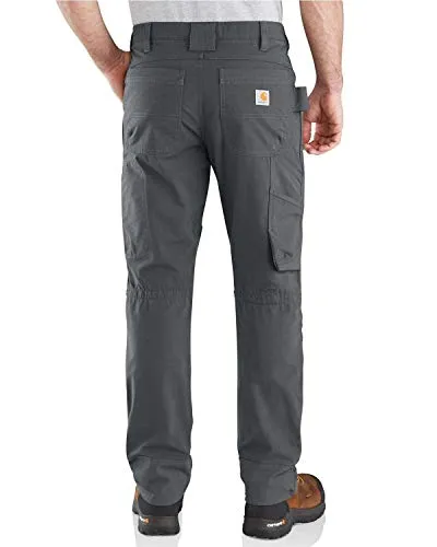 Carhartt Steel Rugged Flex Doppelfront Utility Arbeitshose Herren Grau W42/L30 - Herren-Shorts mit Relaxed Fit, strapazierfähigem Material und vielseitigen Taschen, perfekt für anspruchsvolle Arbeiten und Outdoor-Aktivitäten.