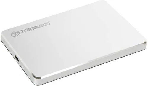 Transcend 2TB USB 3.1 Gen 1 StoreJet 25C3S externe Festplatte - Externe Festplatte mit USB 3.1 Gen 1 für blitzschnelle Datenübertragungen und militärischer Stoßfestigkeit, ideal für unterwegs.