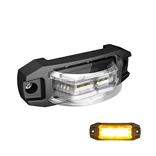 LED-MARTIN X180 Blitzmodul - 180° Abstrahlung - gelb - versch. Haltersätze