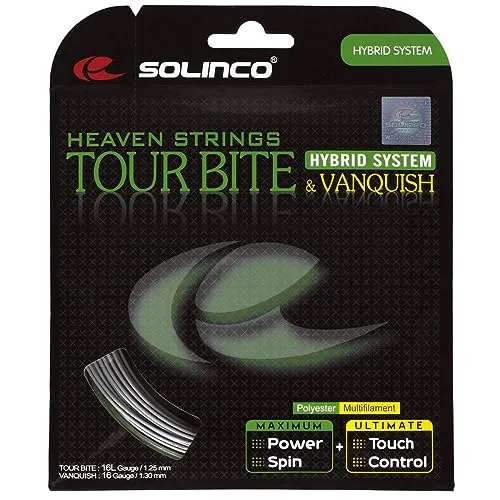 Solinco Tennissaite Tour Bite & Vanquish Hybrid 12m Set