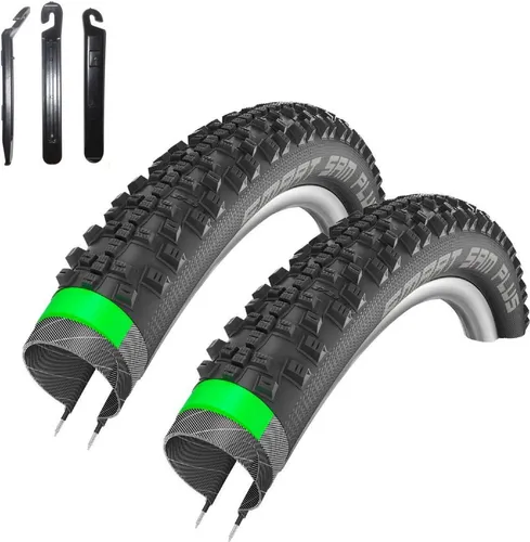 Schwalbe SMART SAM PLUS Performance Fahrradreifen DD GreenGuard Pannenschutz E-50 Fahrrad Mantel Decke 57-559 (26,0 x 2,25