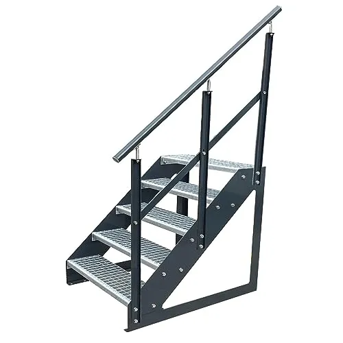 Kaminbau Mierzwa Außentreppe Premium Anthrazit – Wetterfest & Rutschfest