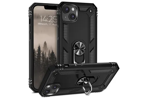 Tec-Expert Handyhülle Outdoor Cover Hülle für Apple iPhone 15 6.1 Zoll, 6.1, Premium Hülle aus verstärktem Polycarbonat