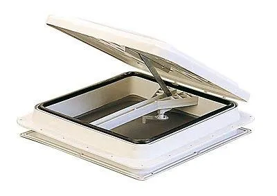 Produktbild BSSTAIN Dachhaube für Wohnwagen, weiß, 40 x 40 cm, Dachfenster, Wohnmobil 40 x 40 cm, Weiß