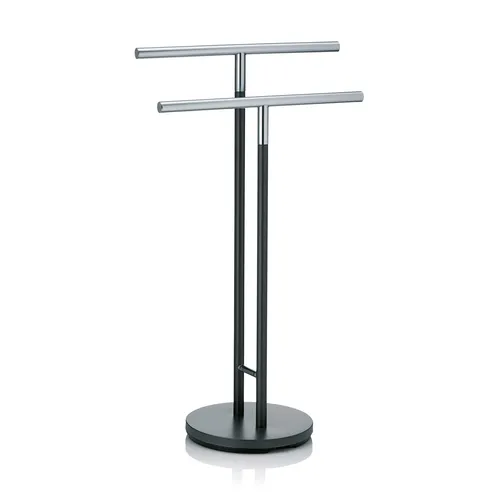 kela Handtuchhalter Sinerio Ø 30cm - Handtuchhalter mit breiter Bodenplatte für stabilen Stand, modernes anthrazit-mattes Design, ideal für stilbewusste Badezimmer.