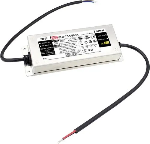 MW Mean Well ELG-75-C350DA-3Y LED-Treiber - Lampenzubehör mit Konstantstrom von 74.9W, digital steuerbar über Dali-Bus und energiesparend mit unter 0,5W Stand-by-Verbrauch.