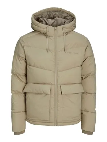 JACK & JONES Male Pufferjacke - Funktionsjacken mit Regular Fit und Langarm, aus 50% recyceltem Polyester für nachhaltigen Komfort und Wärme.