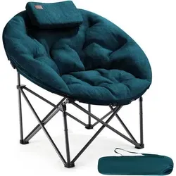 Campingstuhl Faltbar XXL 150kg Gepolstert Klappstuhl Grün