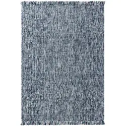 benuta Pop Kurzflor Teppich Runa Blau 60x100 cm - Moderner Kurzflor-Teppich für Wohnzimmer, der Stil und Gemütlichkeit vereint. Ideal für jeden Raum, um eine harmonische Atmosphäre zu schaffen und dein Zuhause zu bereichern.