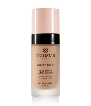 Collistar Impeccabile Long Wear Foundation SPF 15 - Flüssige Foundation 30 ml - Hochwertige Foundation für ein mattes Finish, mit 120 Stunden Feuchtigkeit und UV-Schutz, ideal für alle Hauttypen, auch empfindliche Haut.