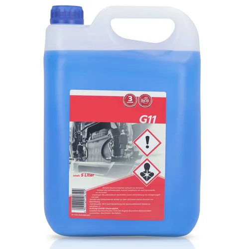 G11 Kühlerfrostschutz -80C 5L Blau Kühlflüssigkeit Konzentrat Antifreeze PKW LKW