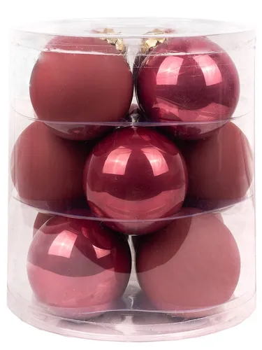 Weihnachtskugeln 12 Stk 8cm Dusty Rose Christbaumkugeln Kugel Weihnachtsdeko