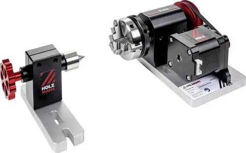 Achsen Set Holzmann CTF45P4X für CNC Tischfräsmaschine - Fräsen - Das HOLZMANN 4 Achsen Set CTF45P4X ermöglicht die präzise Bearbeitung von rotationssymmetrischen Bauteilen direkt über die CNC Tischfräse.