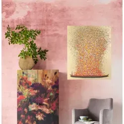 Kare Design Bild Touched Flower Boat Gold/Rot von KARE