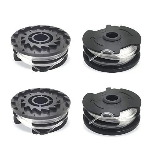 Viilich 4 Stücke Ersatz Fadenspulen für LIDL Parkside,Nylonfäden Ersatz Spule für LIDL Parkside Trimmer Rasentrimmer PRTA 20-Li A1,B2,C3;PRT 550 A1, A3;PRT 300 A1-2x4m 1,6mm