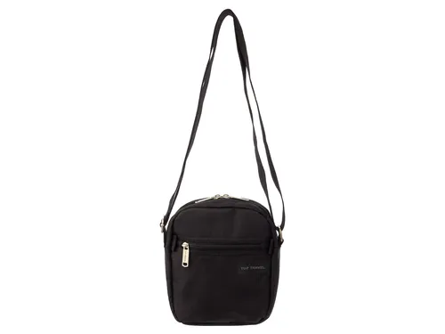 Top Travel 422431 Umhängetasche Reißverschlusstasche schwarz