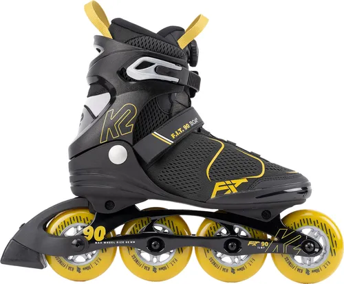 K2 F.I.T. 90 BOA Inline Skate 2025 grey/mustard - 40