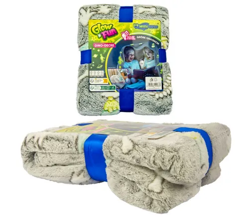 Leuchtende Einhorn-Decke für Kinder – Kuscheldecke mit magischem Design - Kuschelige Einhorn-Decke in 130 x 150 cm, die im Dunkeln leuchtet. Ideal für kleine Einhorn-Fans und ein tolles Geschenk, das das Kinderzimmer verzaubert. Einfach 60 Sekunden Licht tanken für einen zauberhaften Effekt!