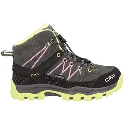 CMP Kid's Rigel Mid Trekking Shoes Waterproof - Wanderschuhe für Kinder, Größe 33 - Wasserdichte, knöchelhohe Wanderschuhe mit griffiger Sohle in Schwarz, ideal für Abenteuer in der Natur. Perfekt für kleine Wanderfreunde!