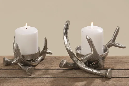 BOLTZE GRUPPE GmbH Standkerzenhalter in silber von BOLTZE