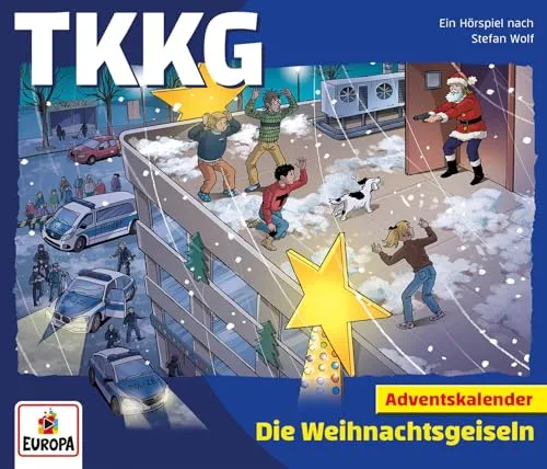 Tkkg - Die Weihnachtsgeiseln (Adventskalender) (CD) - Hörbuch mit spannenden Weihnachtsabenteuern von Tkkg, ideal für die ganze Familie und perfekt zur Einstimmung auf das Fest.