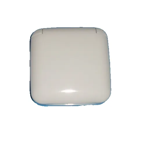 Busch-Jaeger 2518-214 Abdeckrahmen 1-fach mit Klappdeckel Reflex SI alpinweiß