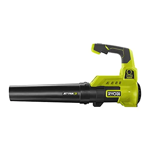 RYOBI RY36BLA-0 36 V Akku-Laubgebläse - Laubgeräte mit Turbo-Jet-Technologie für maximalen Luftstrom, Geschwindigkeitsregler und Turbo Boost für höchste Leistung – ideal für effizientes Arbeiten im Garten.