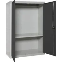 PROREGAL Stahlschrank AMEGO 90 x 80 x 40 cm - Robuster Stahlschrank mit abschließbarem Schloss, ideal für die sichere Aufbewahrung. Einfache Montage und kratzfeste Oberfläche sorgen für Langlebigkeit und Sicherheit im Einsatz.