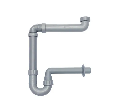 Haas Otto Siphon PP-Raumsparsiphon DN32 100% Recyling Kunststoff