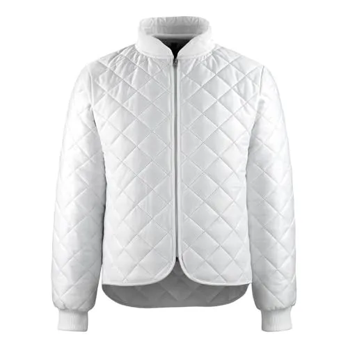 Whitby Thermojacke ORIGINALS - Weiße Funktionsjacke Größe L - Funktionsjacke MASCOT® Whitby, ideal für Industrieeinsätze. Kochfest bis 95°C, mit hervorragender Isolation durch ultraschallverschweißtes Polyester und verlängertem Rücken für zusätzlichen Kälteschutz.
