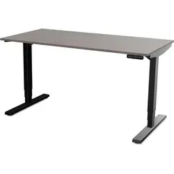 ASSMANN Elektrisch höhenverstellbarer Schreibtisch Y-Line Sichtbeton Anthrazit Schwarz, 120x70cm - Erlebe flexibles Arbeiten mit dem elektrisch höhenverstellbaren Schreibtisch Y-Line. Ideal für das Homeoffice, bietet er ergonomischen Komfort und eine stufenlose Höhenverstellung für individuelle Anpassung.