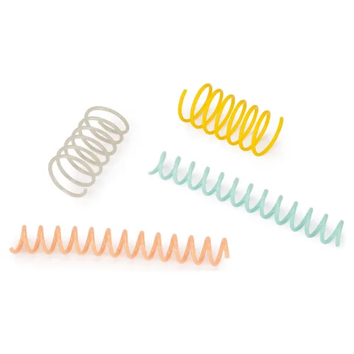 Beeztees Kitten Spielzeug Spirale 4 Stück - 6x2,5 & 11x1,5 cm Katzenbedarf