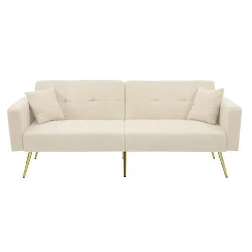 Schlafsofa mit Bettfunktion und praktischen Seitentaschen