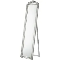 [en.casa] Arezzo Standspiegel – Eleganter Ganzkörperspiegel aus Eukalyptusholz - Standspiegel im Barock-Stil, neigbar und vielseitig einsetzbar für Flur oder Schlafzimmer, verleiht jedem Raum eine elegante Atmosphäre.