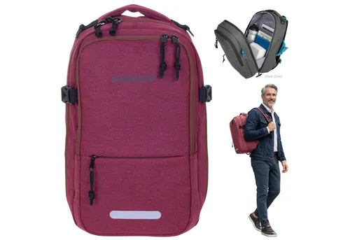 ELEPHANT Handgepäck Rucksack 40x25x20 cm für Reisen - Kompakter Rucksack für Damen und Herren, wasserabweisend und pflegeleicht. Ideal für Flugreisen, mit viel Stauraum und praktischen Fächern für Laptop und Handy.